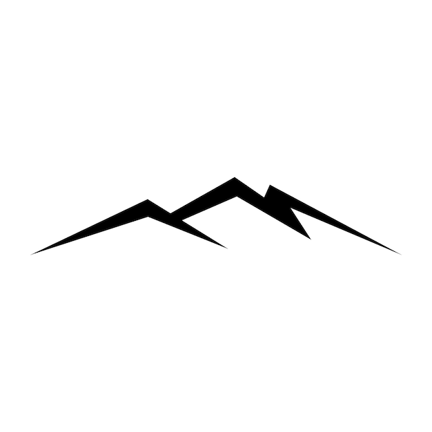 ilustración de logotipo de montaña