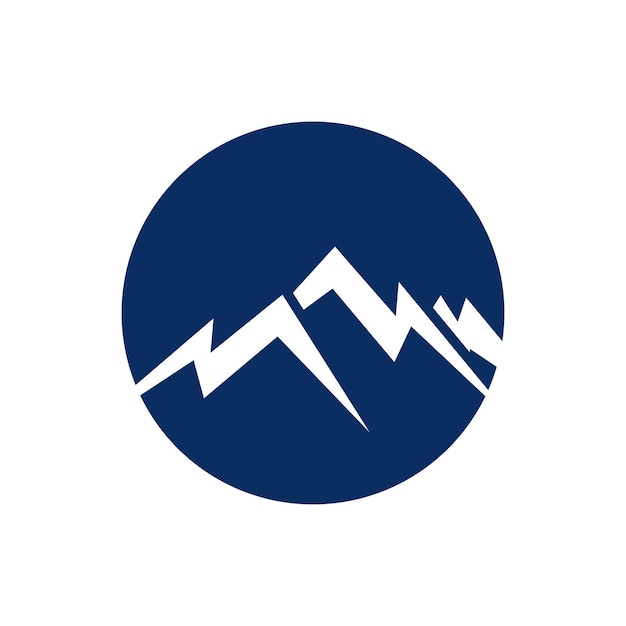 ilustración de logotipo de montaña