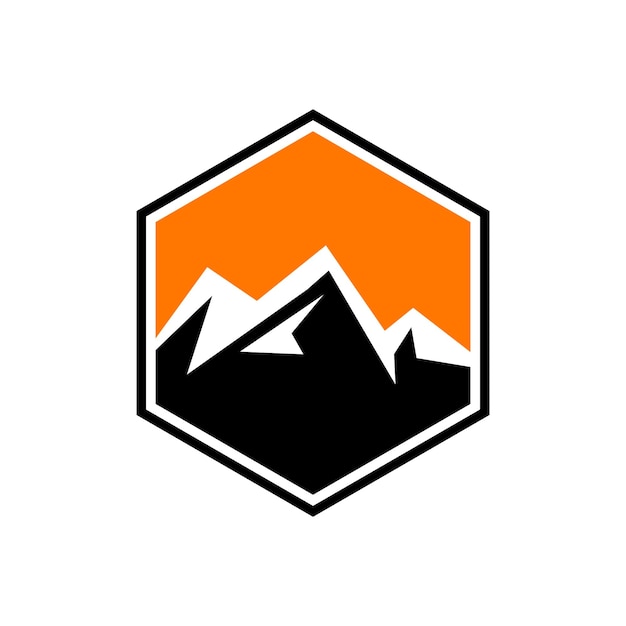 ilustración de logotipo de montaña
