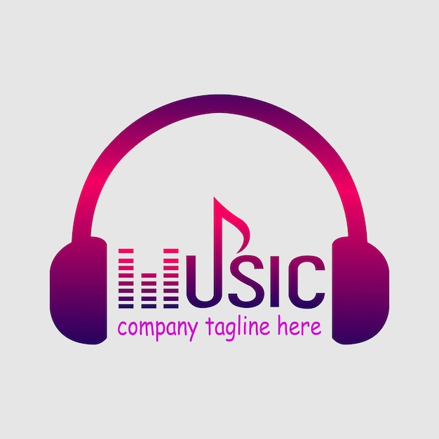 Ilustración del logotipo de la música