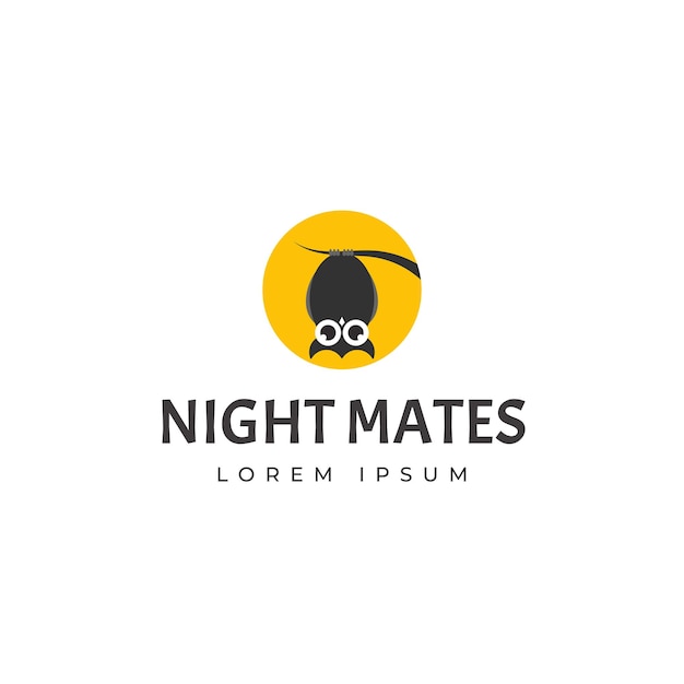 Vector ilustración del logotipo de night mates