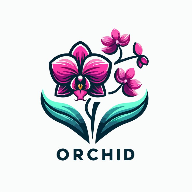 Vector ilustración del logotipo de la orquídea