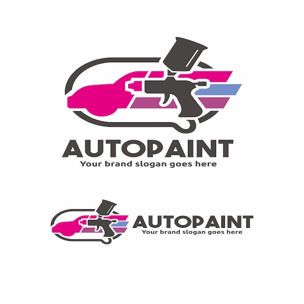 Vector ilustración del logotipo de pintura automática