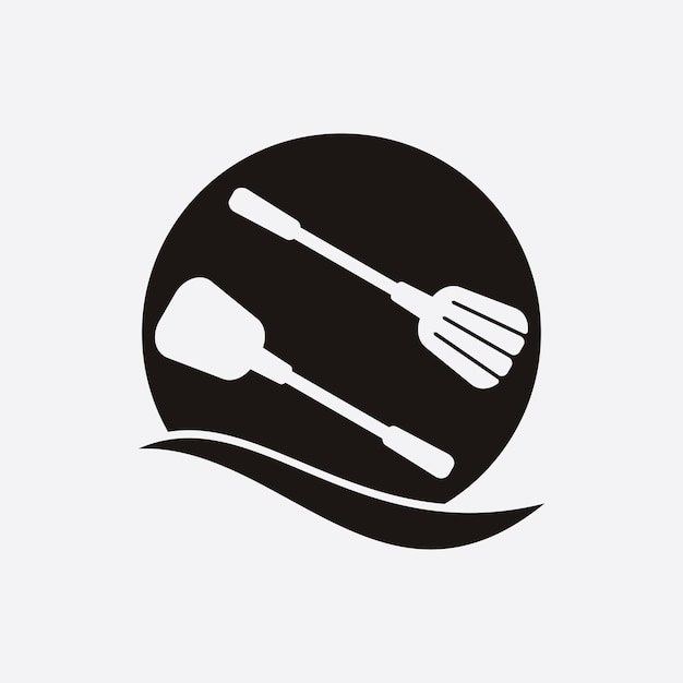 Vector ilustración del logotipo del restaurante