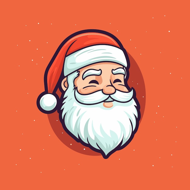 Ilustración del logotipo de santa claus