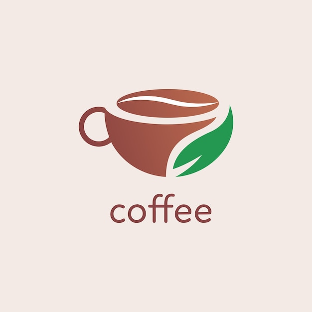 Vector ilustración del logotipo de la taza de café