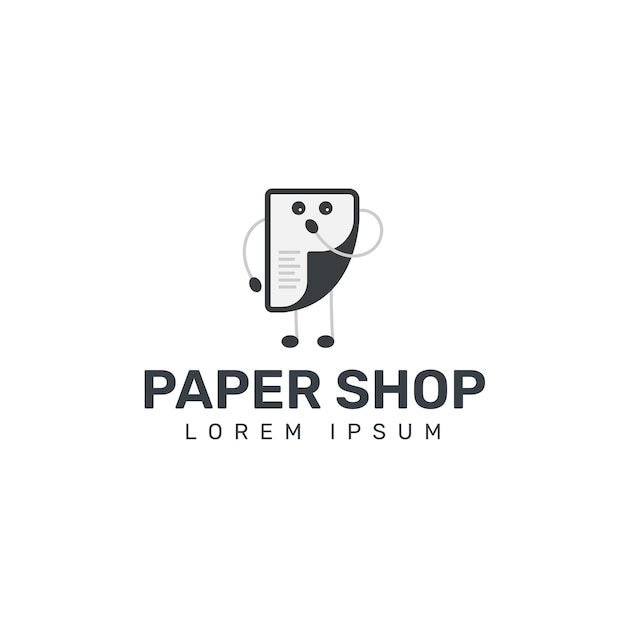 Ilustración del logotipo de la tienda de papel