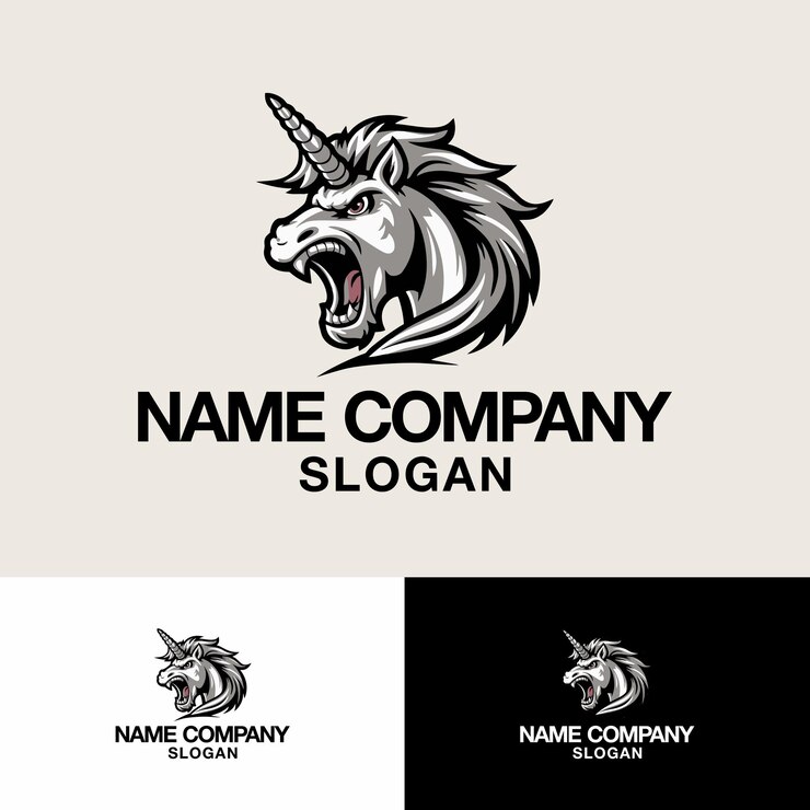Ilustración del logotipo del unicornio