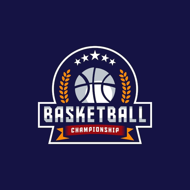 Vector ilustración de logotipo de vector de baloncesto