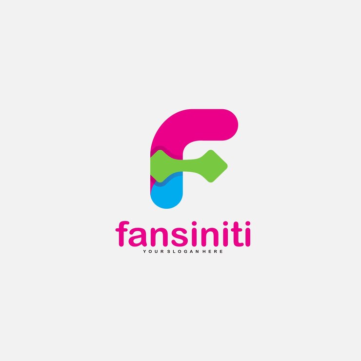 Vector ilustración de logotipo de vector de diseño de letra f