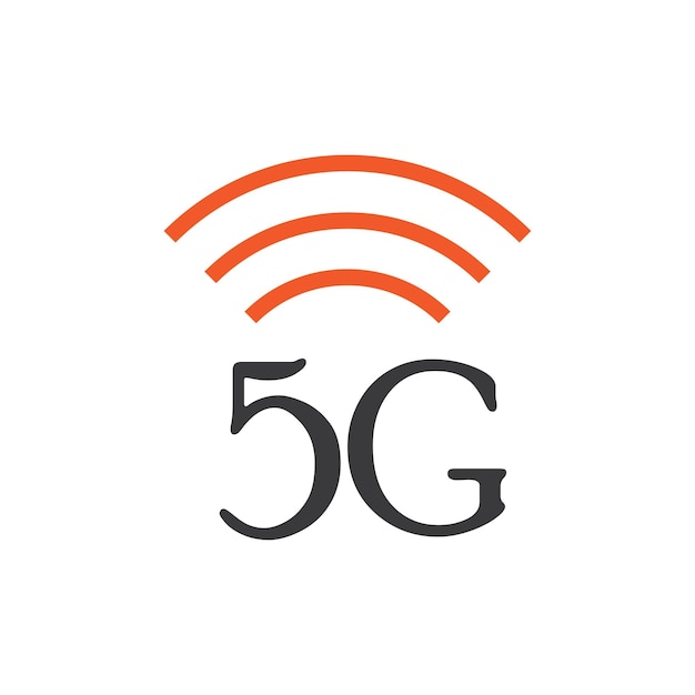 Ilustración de logotipo de vector de plantilla de icono 5g