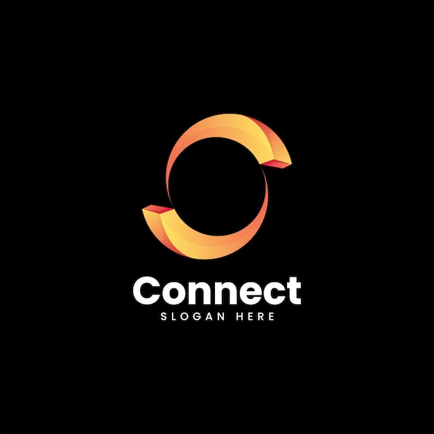 Ilustración de logotipo vectorial Abstracto Gradiente Estilo colorido