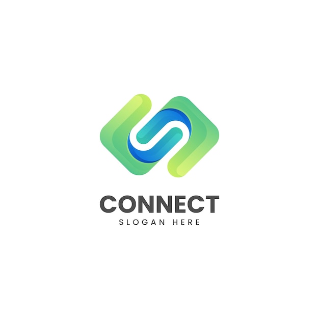 Ilustración de logotipo vectorial Abstracto Gradiente Estilo colorido