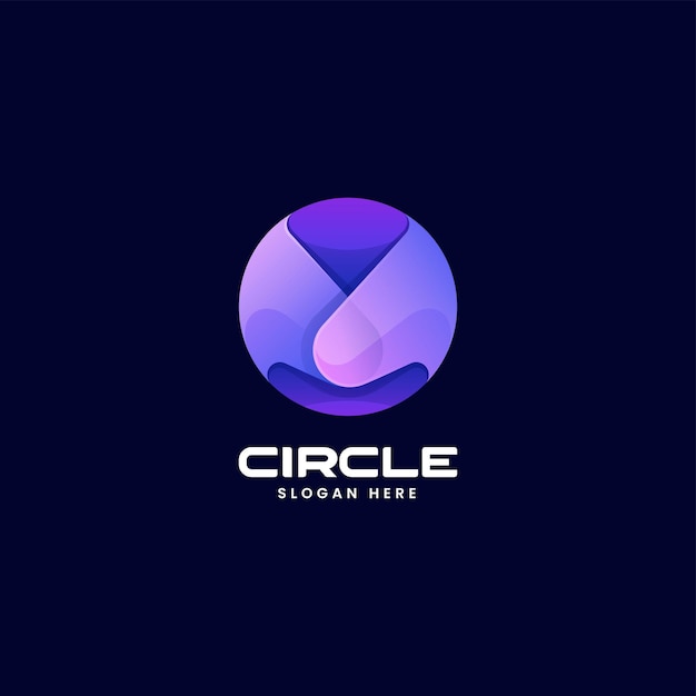 Ilustración de logotipo vectorial Abstracto Gradiente Estilo colorido