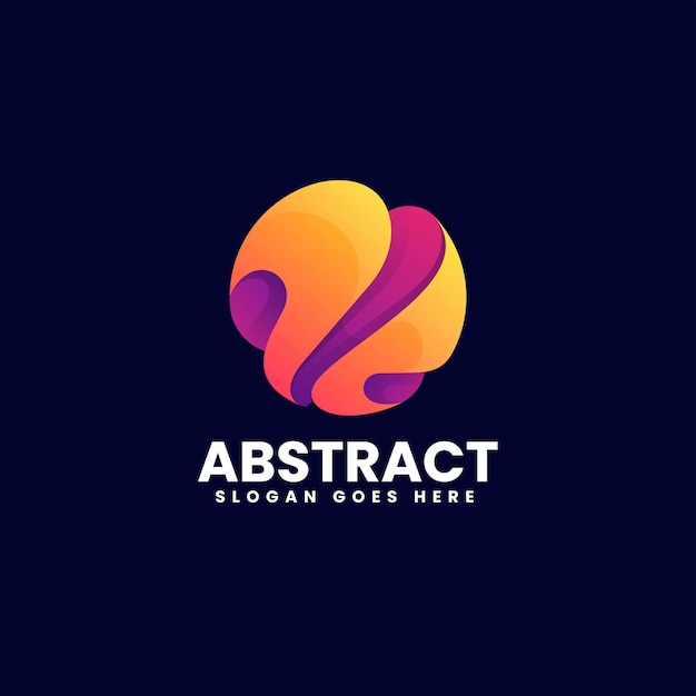 Ilustración de logotipo vectorial Abstracto Gradiente Estilo colorido