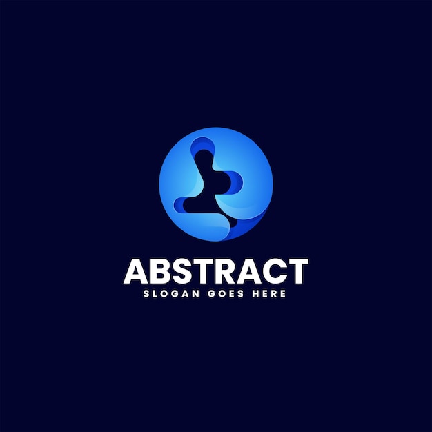 Ilustración de logotipo vectorial Abstracto Gradiente Estilo colorido