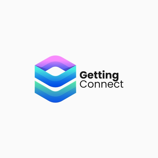 Ilustración de logotipo vectorial Abstracto Gradiente Estilo colorido