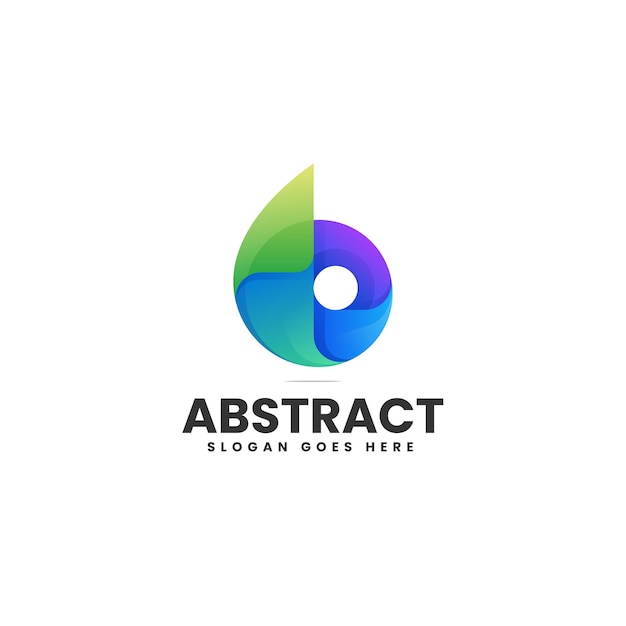 Ilustración de logotipo vectorial Abstracto Gradiente Estilo colorido