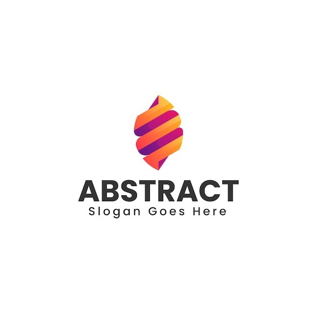 Ilustración de logotipo vectorial Abstracto Gradiente Estilo colorido