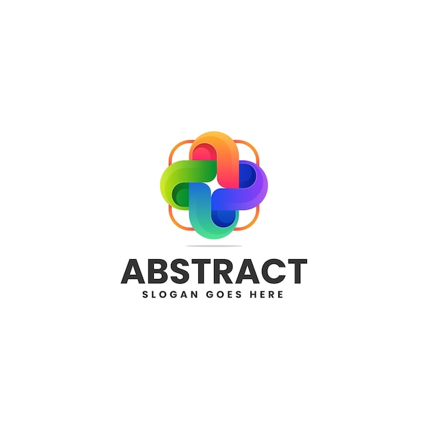 Ilustración de logotipo vectorial Abstracto Gradiente Estilo colorido
