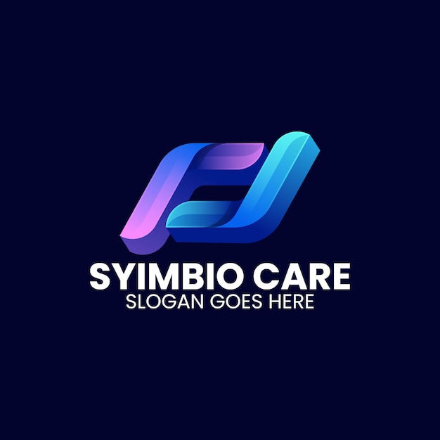 Ilustración de logotipo vectorial Abstracto Gradiente Estilo colorido