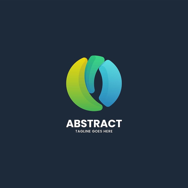Ilustración de logotipo vectorial Abstracto Gradiente Estilo colorido