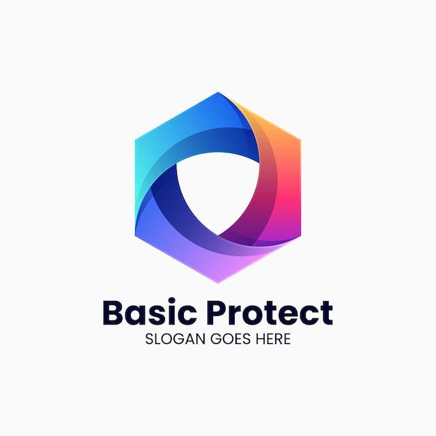 Ilustración de logotipo vectorial Abstracto Gradiente Estilo colorido