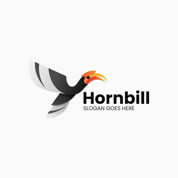Ilustración De Logotipo Vectorial Estilo Colorido Degradado De Cálao