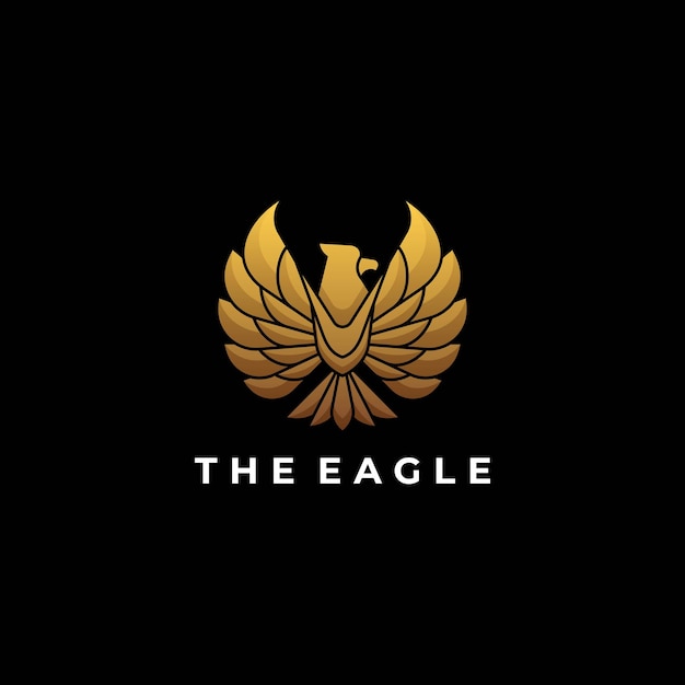 Ilustración de logotipo vectorial Gradiente de águila Estilo colorido