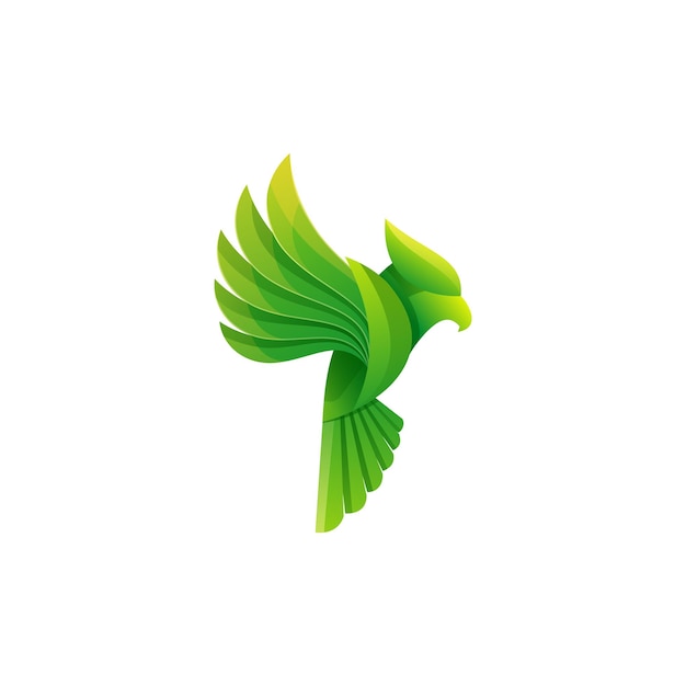 Ilustración de logotipo vectorial Gradiente de águila Estilo colorido