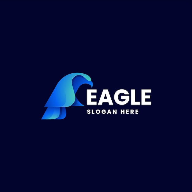 Ilustración de logotipo vectorial Gradiente de águila Estilo colorido