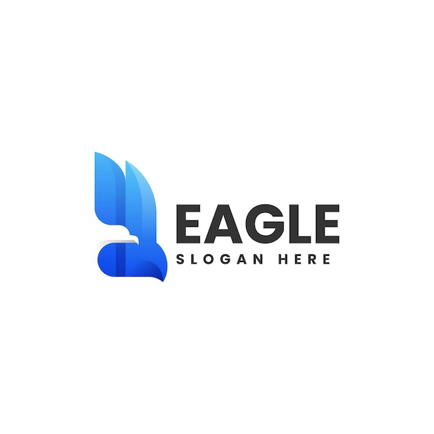 Ilustración de logotipo vectorial Gradiente de águila Estilo colorido