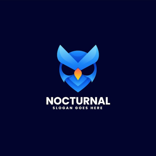 Ilustración del logotipo vectorial Gradiente nocturno Estilo colorido