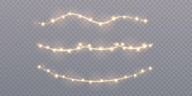 Ilustración de las luces de cuerda