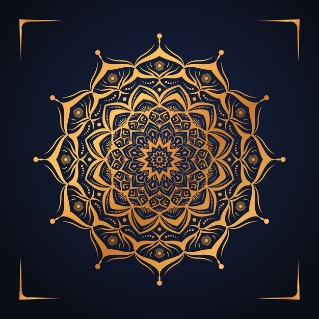 Ilustración de lujo de mandala