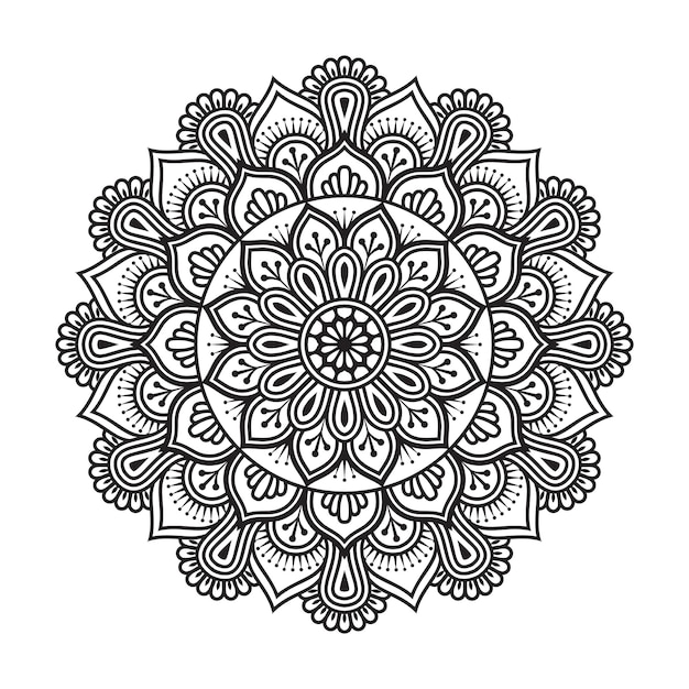 Ilustración de lujo de mandala