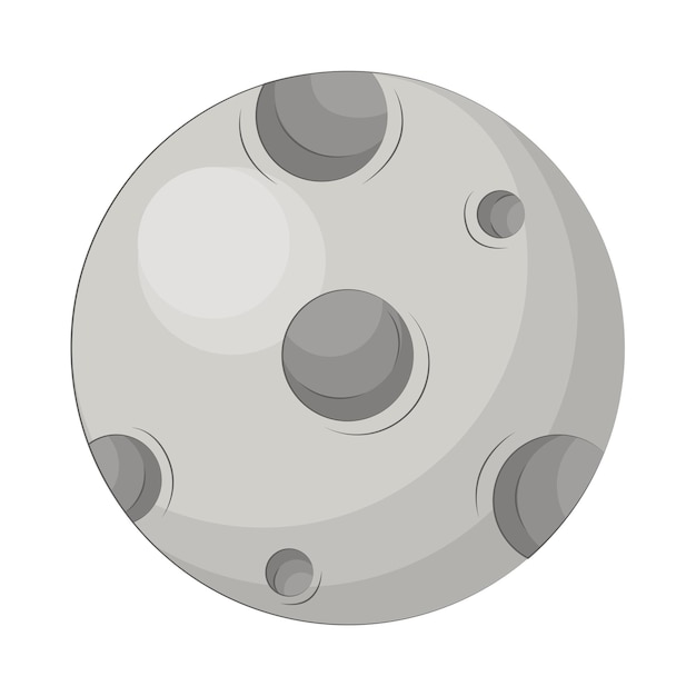 Ilustración de la luna