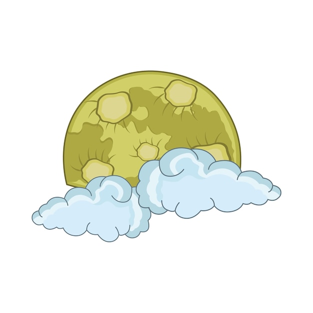 Vector ilustración de la luna