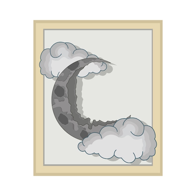 Ilustración de la luna