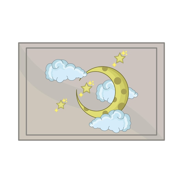Ilustración de la luna