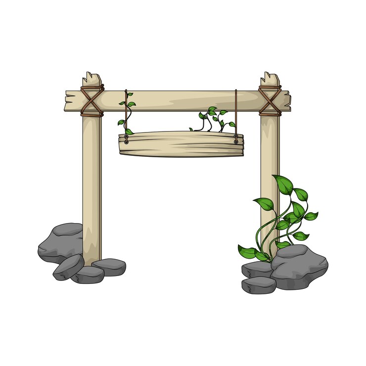 Vector ilustración de madera