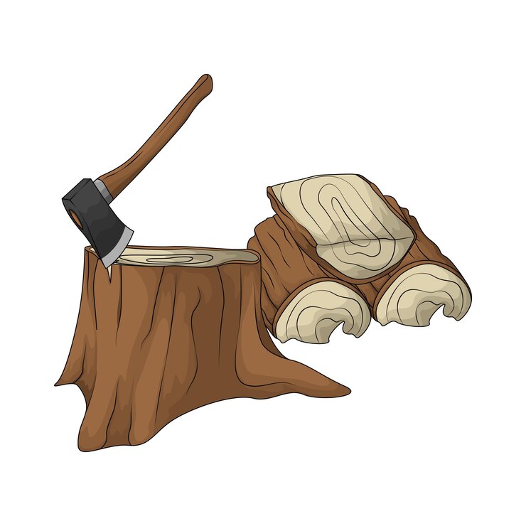 Vector ilustración de madera