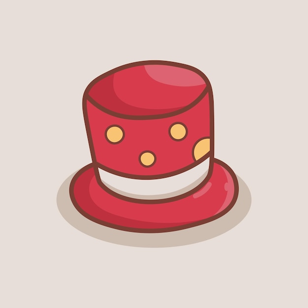 Ilustración de mago de sombrero rojo dibujado a mano