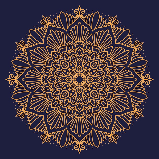 Ilustración de mandala dibujada a mano