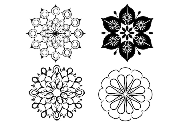 Una ilustración de mandala con un elegante tema de simplicidad El mandala