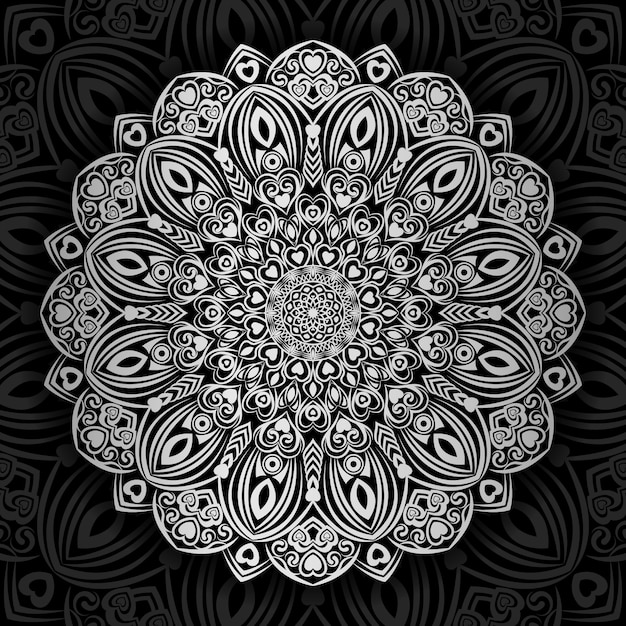 Ilustración de mandala de lujo creativo