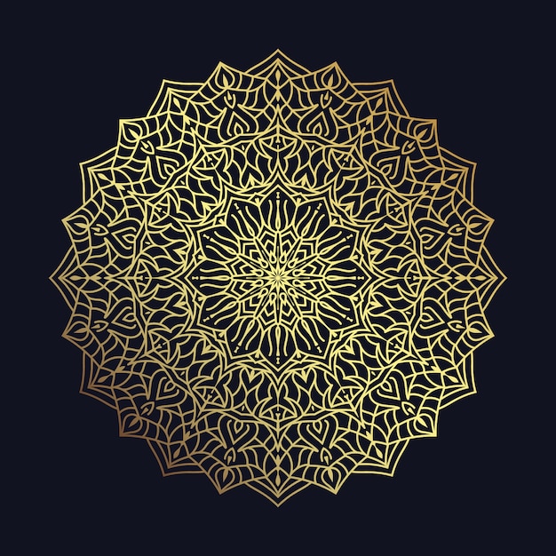 Vector ilustración de mandala de lujo creativo