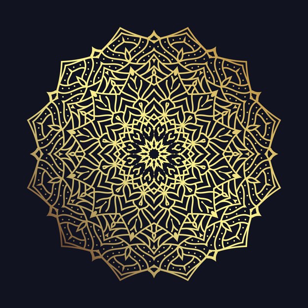 Ilustración de mandala de lujo creativo