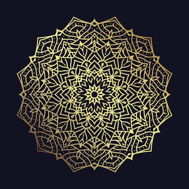 Vector ilustración de mandala de lujo creativo