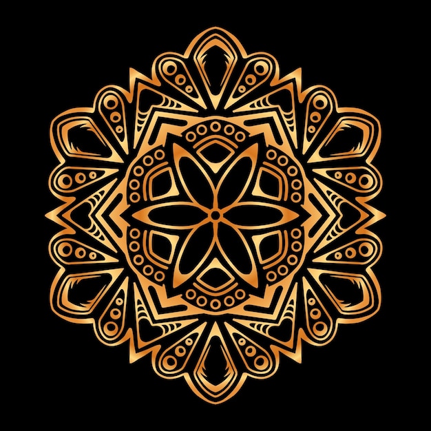 Ilustración de Mandala de lujo Diseño vectorial premium